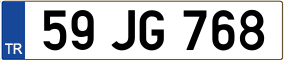 Trailer License Plate
